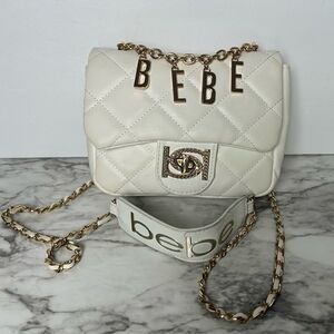 Bebe crossbody shoulder bag cream